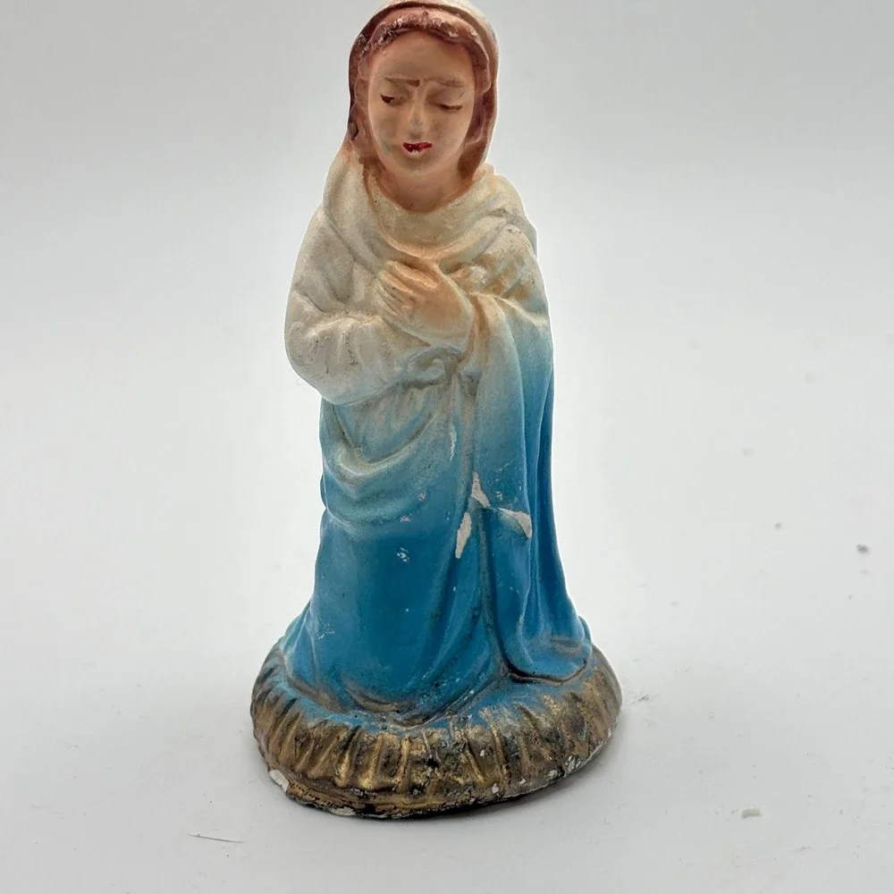 AB‎ Plastics Nativity Scene Hong Kong 864 DO 7 Piece Figurines